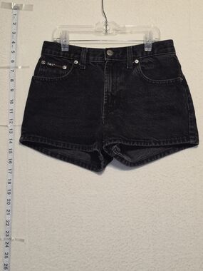 lei Washed Black High-Rise Women's Jean Shorts